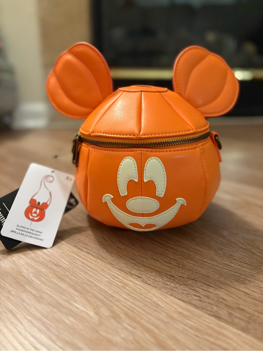 Loungefly pumpkin Mickey bag